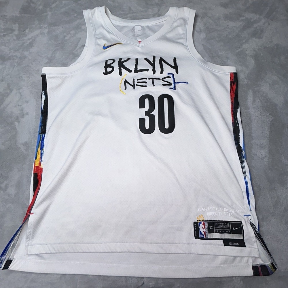 Nike NBA Brooklyn NETS City Edition BASQUIAT 52(XL)30 SETH CURRY Jersey